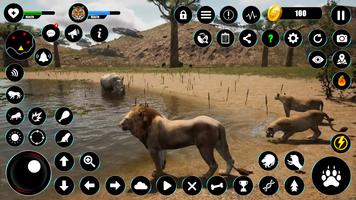 Lion Jeux animal simulateur 3d capture d'écran 1