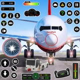 Icona pilota simulatore: aereo gioco