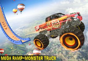 Rampe Monster Truck Rennspiele Plakat