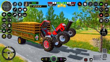 Indian Tractor Game 3d Tractor الملصق