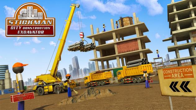 Stickman City Construction Excavator screenshot 4