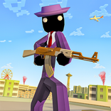 Stickman Mafia Robo Gángster Blocky Ciudad
