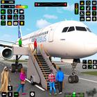 ciudad vuelo piloto juego 3d icono