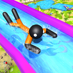 L'eau Faire glisser Stickman Amusement parc icon