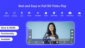 4K HD Video Player | Video Full Screen Affiche