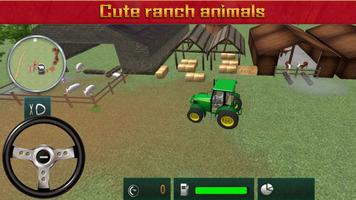 Farmer Harvest Simulator 3D - Tractor Hauling captura de pantalla 2
