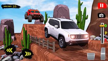 Offroad Jeep driving Racing 3D الملصق