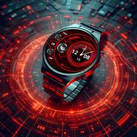 Neutron X Wear OS Watch Face ảnh chụp màn hình 3