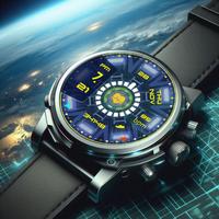Alien Tech 01 Watch Face تصوير الشاشة 1