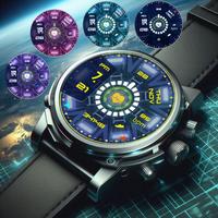 Alien Tech 01 Watch Face تصوير الشاشة 2