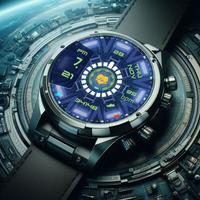 Alien Tech 01 Watch Face تصوير الشاشة 3