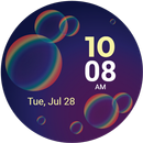 Bubble Digital Watch Face APK