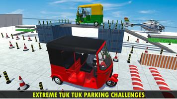 Modern Tuktuk Taxi Parking Simulator Affiche