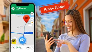 GPS Location & Maps Navigation Plakat