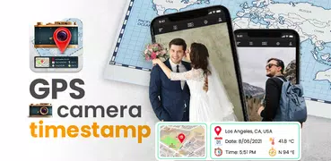GPS maps timestamp camera app