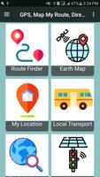 GPS, Map My Route Directions & Route Planner الملصق