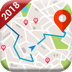 GPS Satellite Route Map Direction - Live Direction आइकन