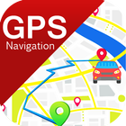 GPS Navigation Route Finder Map Driving Directions ไอคอน