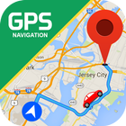 GPS Navigation: Road Map Route biểu tượng