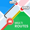 Multi Stop Navigation Fast Route Maps Go Direction