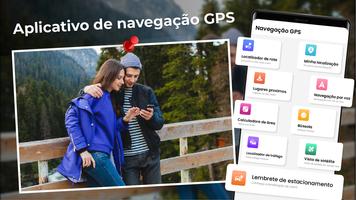 GPS Navegação Rota Planejador Cartaz