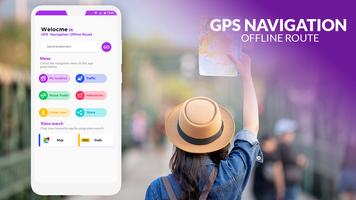 Navigation GPS française hors ligne Affiche