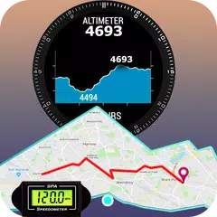 download Altimetro mappe, bussola e percorso pianificatore APK