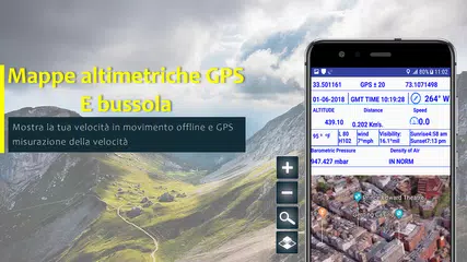 download Altimetro mappe, bussola e percorso pianificatore APK