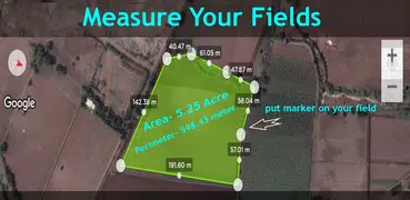 GPS Land Area Calculator- Fields Area Measurement