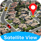 GPS Vivir Satélite Vista Mapa icono