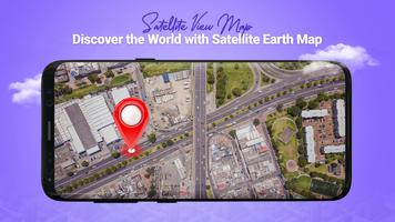 GPS Live Satellite View Map poster