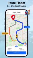 GPS Navigation Satellite Map poster
