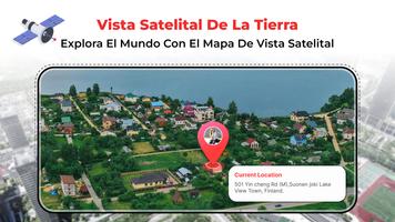 Mapa de Vista Satelital GPS Poster