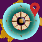 GPS Boussole Et Satellite La navigation -Vrai Nord icône