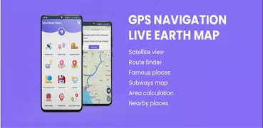 GPS mapas e voz navegação rota