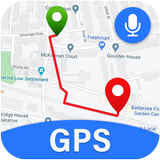 GPS bản đồ & tiếng dẫn đường biểu tượng