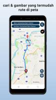 GPS peta dan suara navigasi poster