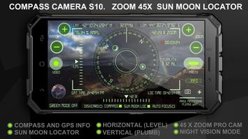 Compass Camera S10 (Zoom Cam, Sun Moon Locator) Affiche