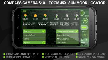 Compass Camera S10 (Zoom Cam, Sun Moon Locator) capture d'écran 1