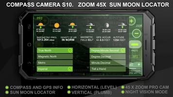 Compass Camera S10 (Zoom Cam, Sun Moon Locator) скриншот 1