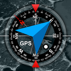 GPS Location Info, SMS Coordinates, Compass +-icoon