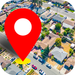 Peta bumi dari satelit GPS icon