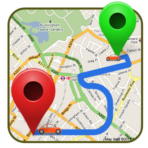 GPS、地図、航行と道順