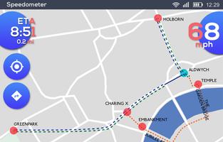 GPS Velocímetro: HUD Digi Distância Metro imagem de tela 2