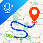 GPS Voice Navigation Map Route ícone