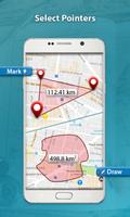 GPS مجال قياس المساحة وحاسبة المسافة تصوير الشاشة 2