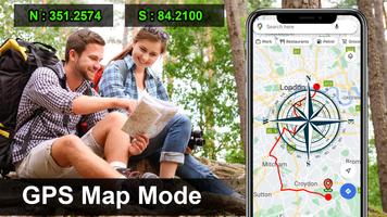 GPS Boussole Navigateur Affiche