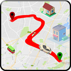 GPS trafic route Plans: direction & la navigation icône