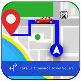 GPS, cartes, navigation et itinéraires icône
