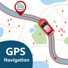 GPS Emplacement Carte La navigation Et rue Vue App icône